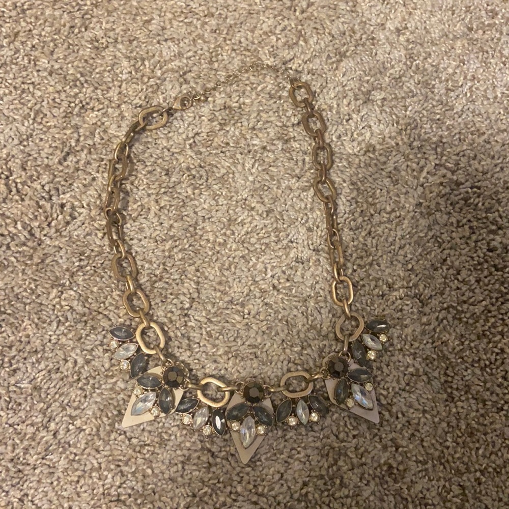 Statement necklace. Worn.